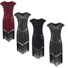 Vestido de Noche Retro de los Años 20 Estilo Caliente de Amazon Gatsby Flecos Lentejuelas Sin Mangas