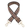 Nueva correa de hombro ancha con diseño de jacquard de diamantes de colores, gruesa y larga, accesorios para bolsos, correa para bolso cruzado.