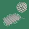 Caja de Plástico de 28 Compartimentos para Organizar Gomas Elásticas, Piezas de Precisión, Componentes, Caja de Plástico para Empaque de Piezas, Joyería y Caja Organizadora de Cuentas