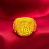 Anillo de Oro Arena Vietnamita, Modelo de Precisión, Anillo Dominante para Hombre, Rubio Espesado, Fortuna, Riqueza, Anillo Grande, Suministro en Vivo, Venta al por Mayor de Fábrica