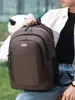 Nova mochila multifuncional masculina bolsa simples para viagem de negócios mochila escolar para alunos do ensino fundamental e médio logo imprimível