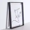Porta-Retrato Transparente Simples de Acrílico para Mesa, Pendurar na Parede Estilo Ins, Arte com Flores Secas, Moldura para Quebra-Cabeças, Porta-Retrato