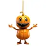 Calabaza de Halloween transfronteriza para decoración de exteriores, hogar, fiesta fantasma, artesanía acrílica
