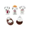 Nueva Serie de Perros Nunu de Dibujos Animados 3D Casa de Muñecas DIY Pegamento de Crema Accesorios de Resina Colgante Llavero Adorno