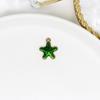 Accesorios de Joyería DIY Aleación de Oro K Colgante de Estrella de Mar con Goteo de Aceite Colgante para Pulsera Superventas Creativo Hecho a Mano