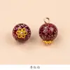 Botão Decorativo de Flor em Metal Estilo Nacional Imitação de Jade Vintage para Camisa Cheongsam Acessórios de Vestuário Botão