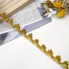 Hecho por el Fabricante Encaje de Tres Flores Oro y Plata Estilo Étnico Ropa Tocado Accesorios Decorativos para Ropa Encaje de Corona