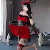 Vestido de Navidad Xian Yi Halloween Deviruchi cosplay Uniforme Discoteca Sexy Vestido de Escenario Vestido de Ancla S15