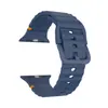 Adecuado para Apple Watch Ultra9876543210 Generación Se Costura con Patrón de Olas Correa de Silicona Deportiva para Reloj