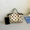 Bolsa Tote Pequeña para el Trabajo, Bolso de Hombro de Moda Verano 2026 para Mujer con Lunares, Exquisito Bolso Cruzado para Viajes Diarios