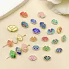 Aleación Esmalte de Goteo de Aceite Cuenta Nube Accesorios DIY Materiales Estilo Antiguo Hanfu Pulsera Pasador Accesorios con Agujero