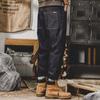 Jeans Azules Oscuros Pesados Estilo Americano Pantalones Casuales Rectos Overoles Resistentes al Desgaste Estilo Coreano Pantalones Harem Cónicos