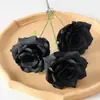 Rosas de Terciopelo Sintético Cuidadosamente Seleccionadas para San Valentín Decoración de Boda para el Hogar Pared de Flores Tacto Flores Sintéticas Flores Artificiales Falsas