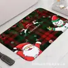 Tapete de banheiro de Natal feito de terra de diatomáceas, absorvente, secagem rápida, antiderrapante, decoração de atmosfera festiva, capacho de entrada de banheiro, tapete