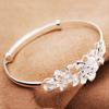 Moda Coreana Dulce Pulsera Bauhinia Pulsera Mujer Flor Pulsera Push-pull Tanabata Joyería de Plata Regalo para Mujeres