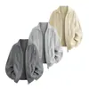 Suéter Casual de Punto para Hombre Otoño/Invierno 2026 con Cuello de Solapa y Media Cremallera, Chaqueta Pulóver Estilo Old Money, Venta al por Mayor de Fábrica Transfronteriza