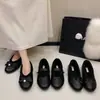 Zapatos de Mujer Estilo Chanel con Tacón Oculto Forrados de Piel 2025 Otoño/Invierno Nuevos Antideslizantes Mary Jane Zapatos de Ballet