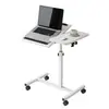 Mesa Lateral Transfronteriza Sala de Estar Antigua Móvil Mesa de Café Pequeña con Ruedas Mesa de Noche Mesa Lateral para Sofá Mesa para Laptop de Cama