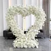 Prateleira em Forma de Coração Transfronteiriça Cenário Floral de Casamento Palco Exibição Suporte de Flores Evento de Pedido Celebração Flor Artificial Coração Vermelho