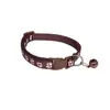 Collar para Mascota de Tela con Estampado de Huella de Pata, con Cascabel, Hebilla de Seguridad para Gatos, Ajustable para Perros y Gatos
