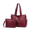 Nuevo Bolso de Mano para Mujer Tendencia Transfronteriza Color Sólido Bolso de Hombro Gran Capacidad Retro Casual Bandolera Bolso Tote