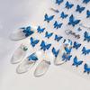 Pegatinas para uñas Tomoni finas y resistentes, papelería japonesa explosiva, pegatinas para uñas infantiles, pegatinas auxiliares para uñas con mariposas azules