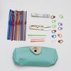 Conjunto de Crochê Amazon Bolsa de Barba Crochê Colorido Alumínio Óxido Conjunto de Crochê Ferramentas de Tricô de Lã