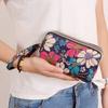 Carteira de Celular com Estampa em Lona Porta-Moedas Feminina Longa Clutch