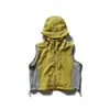 Ropa para Hombre Beijie 2026 Primavera Nuevo Chaleco con Capucha de Bloques de Color para Exteriores Chaleco Chaqueta de Trabajo Moderno sin Mangas para Hombre