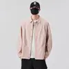 Jaqueta Camisa Primavera e Verão 2025 Jaqueta Fina Masculina Primavera e Outono Gola Simples Moda Tendência Bonita Camisa Nova Chegada