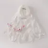 Bufanda de Gasa Transfronteriza con Pedrería y Perlas, Encaje Estilo Pastoral, Pañuelo de Gasa de Minorías Étnicas, Pañuelo de Cabeza Africano