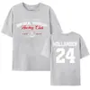 24 Hollander Montreal Voyageurs Camiseta de Mercancía T-Shirt de Competencia Intensa Caliente de TV para Hombres