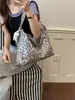 Nova Tendência Bolsa de Ombro Único Versátil Estampa de Leopardo Floral Grande Capacidade Bolsa de Axila Design Yu Zi Bolsa de Mão Versátil para o Dia a Dia