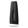 Pantalones Plisados 3D Estilo Americano Minimalista para Hombres y Mujeres, Marca de Moda Primavera Cleanfit Sueltos Casuales con una Sensación Relajada, Pantalones Casuales de Talla Grande