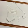 Primavera y Verano 2025 Nuevo Estilo Francés Lujo Ligero Perla Natural Colgante de Metal Cadena de Collar Cadena Clavicular Moda para Mujer