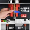 Soporte para Grifo de Agua Caliente y Fría, Accesorios para Grifo de Fregadero, Base de Hebilla de Tuerca Antiaflojamiento para Fregadero de Cocina