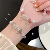 Em estoque pulseira de conto de fadas estrela lua super fofa design pequeno e fresco pulseira de moda de luxo leve presente