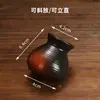 Olla pequeña portadientes de hielo seco estilo japonés cerámica especial izakaya estilo japonés olla efecto humo para emplatar sashimi