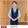 Uniforme de Aeromoça Terno Profissional Terno Feminino Outono e Inverno 2023 Formal Recepção de Hotel Etiqueta Recepção Boas-vindas Roupas de Trabalho