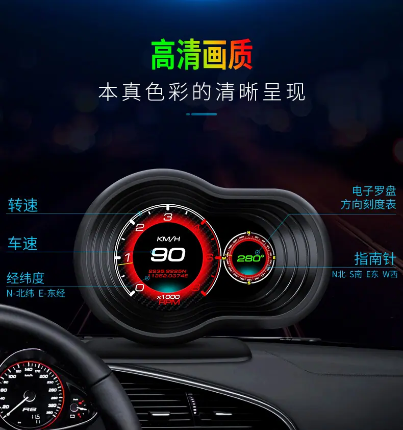 车载hud抬头显示器