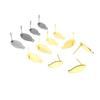Acero inoxidable transfronterizo de AliExpress Ovalado dorado de cabeza plana con pendientes colgantes calabaza aguja de soldadura accesorios de joyería DIY