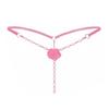 Tangas de perlas sexys encaje tentación totalmente transparente Ropa interior de entrepierna abierta para mujer sexy Estimulación de perlas entrepierna abierta Pantalones T