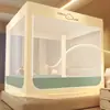 Mosquitero Anti-Caídas Cubierta de Cama para Dormitorio del Hogar Modelo Nuevo 2026 No Requiere Instalación Estilo Yurta Mongola Barandilla de Cama para Bebé y Niño para Prevenir Caídas
