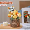Regalo de Cumpleaños para Niñas de Temporada de Graduación: Flores de Hilo Tejido, Ramo de Flores Eternas, Girasol Práctico Hecho a Mano Producto Terminado