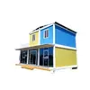 Casa Móvil, Casa Integrada de Acero Color, Solario, Alojamiento en Obra, Ensamblaje Sencillo, Casa Prefabricada Desmontable, Móvil