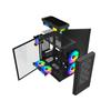 Chasis para computadora play Jia al por mayor chasis de escritorio chasis para juegos versión con tornillos de bloqueo chasis de vidrio transparente lateral Encuentro de luz