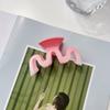 Dulce Corazón Femenino Rosa Cerezo Degradado Clip Coreano Elegante Pinza para el Cabello Mariposa Accesorios para el Cabello para Mujeres
