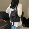 Mochila Leve, Mochila Escolar Coreana com Cordão, Bolsa Pequena Feminina para Estudante Universitária Ir ao Trabalho, Mochila com Estilo de Design