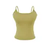 Camisola deportiva de doble capa estilo americano para ceñir la cintura con almohadillas en el pecho para mujer, top de capa interior sexy para chica caliente de verano 2026