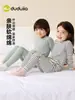Dududu Home Conjunto de Roupa Íntima Masculina Outono Pijamas Infantis de Algodão Outono e Inverno Roupas Infantis Meninas Bebê Novo Estilo Roupas de Outono Calças de Outono